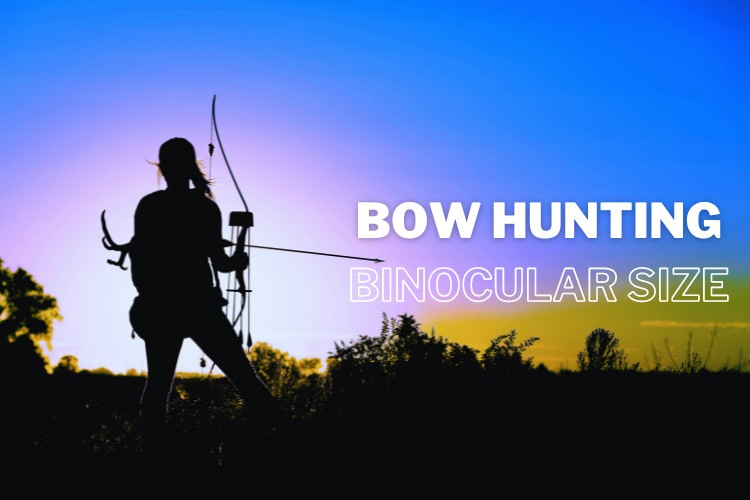 Bow hunting binocular size